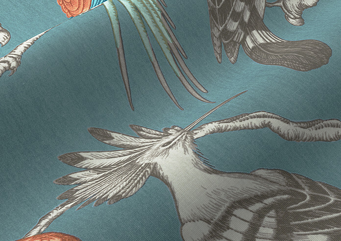 Aviary, Lagoon - Twist&Fit Roman Blind - Image 4